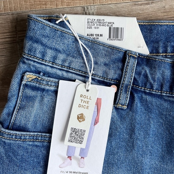 Abrand Jeans 95 Mid Straight in Maya size 31 - Picture 11 of 11